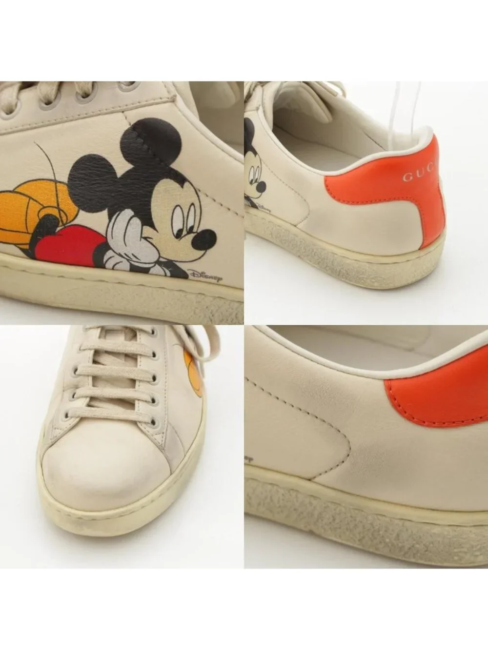 Gucci Disney A Low Cut Sneakers Shoes White 8
